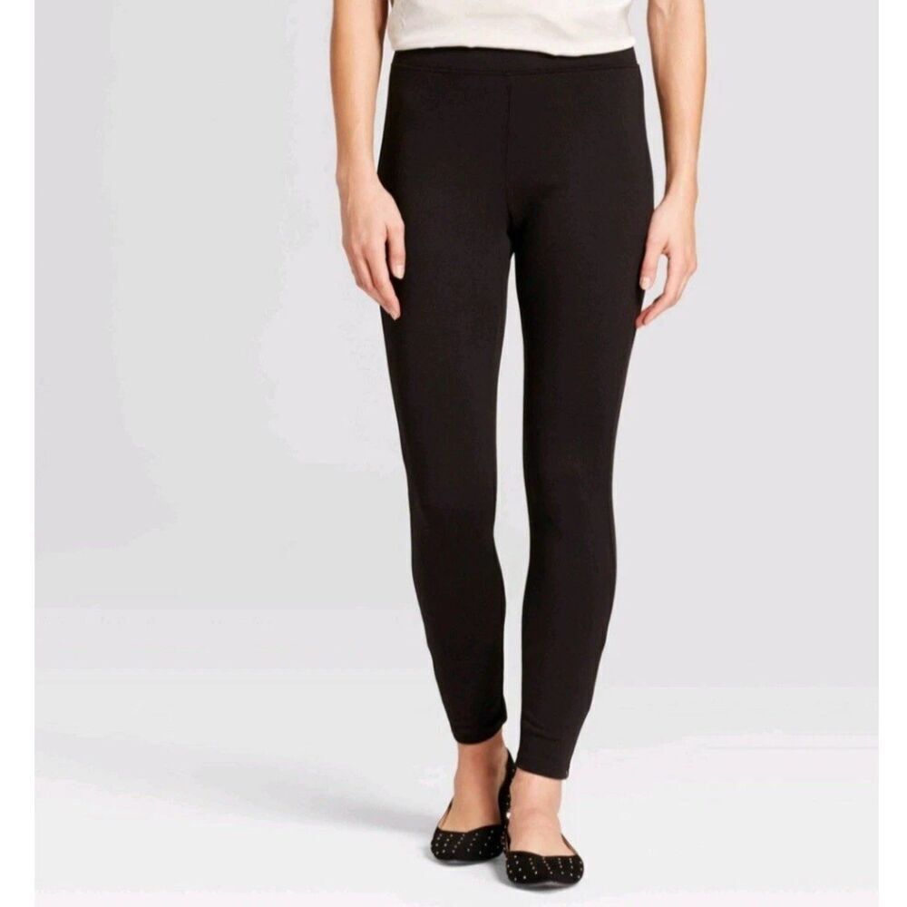Women's High Waist Ponte Leggings- A New Day Black Size XL. NWT. Z